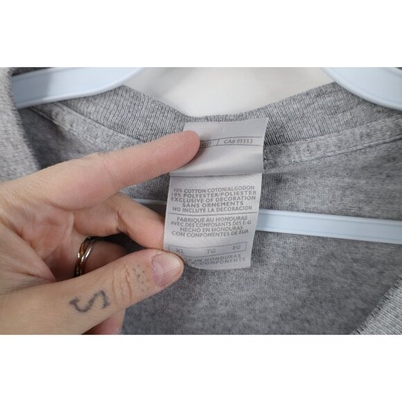 Vintage Y2K Nike Mens XL Distressed Travis Scott Mini Swoosh Striped T-Shirt - Picture 12 of 16